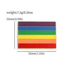 Colorful Rainbow Enamel Pin for Men Love Flag Brooch Holiday Gift