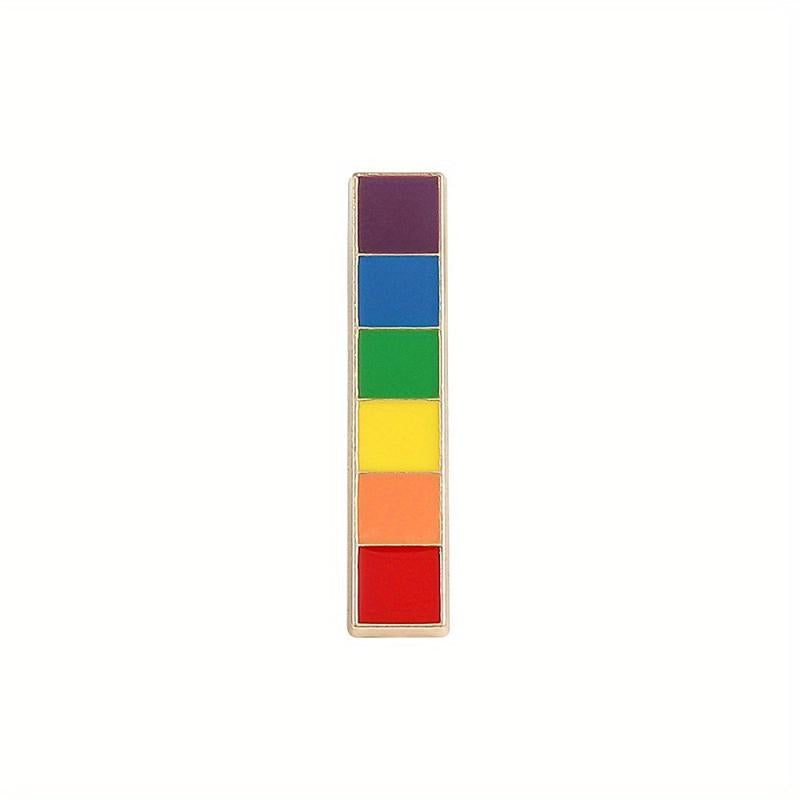 Colorful Rainbow Enamel Pin for Men Love Flag Brooch Holiday Gift