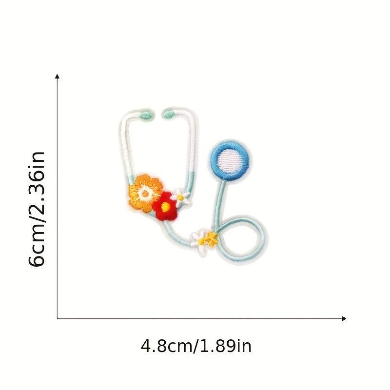 8pcs Pink Nurse Iron On Patches Embroidered Applique Repair Patch DIY