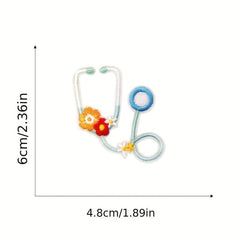 8pcs Pink Nurse Iron On Patches Embroidered Applique Repair Patch DIY