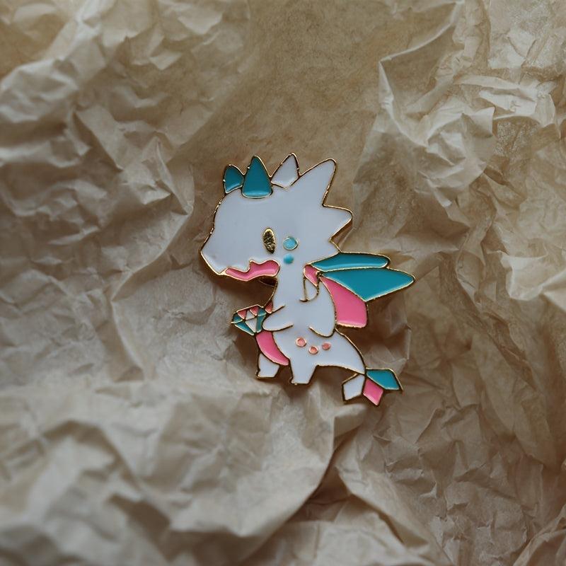 Colorful Dragon Cartoon Brooch Backpack Decorative Charms