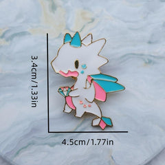 Colorful Dragon Cartoon Brooch Backpack Decorative Charms