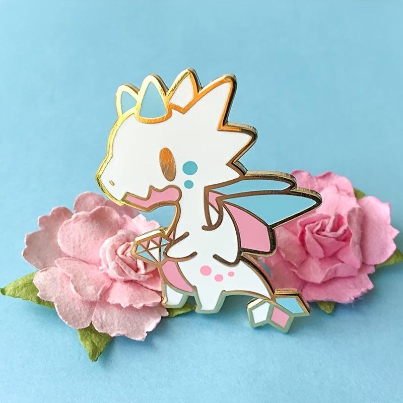 Colorful Dragon Cartoon Brooch Backpack Decorative Charms
