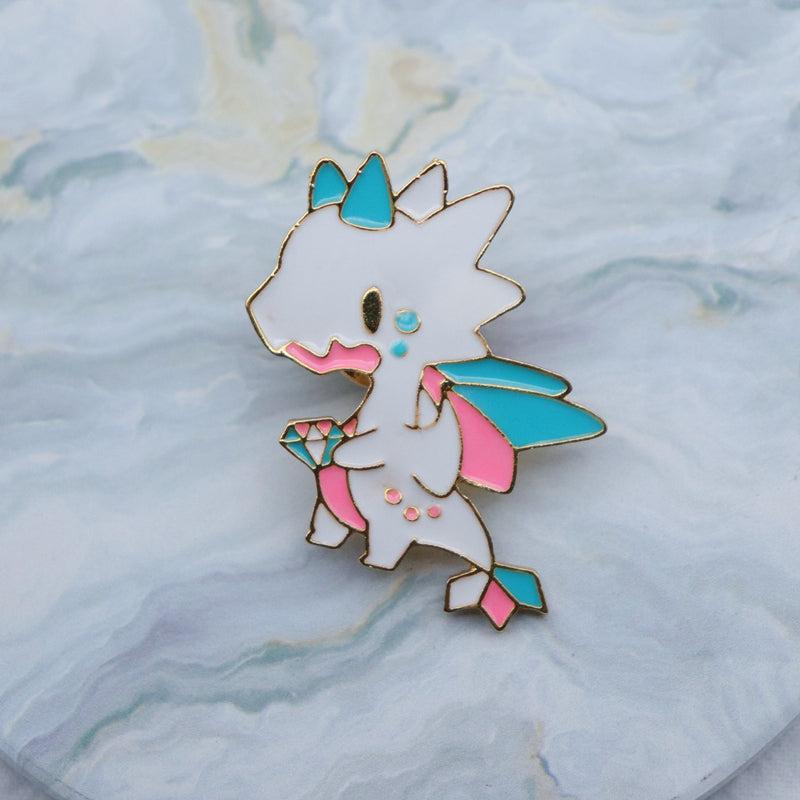Colorful Dragon Cartoon Brooch Backpack Decorative Charms