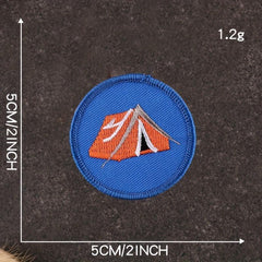 14pcs Cartoon Embroidery Patches Badges Round Ironing Stickers