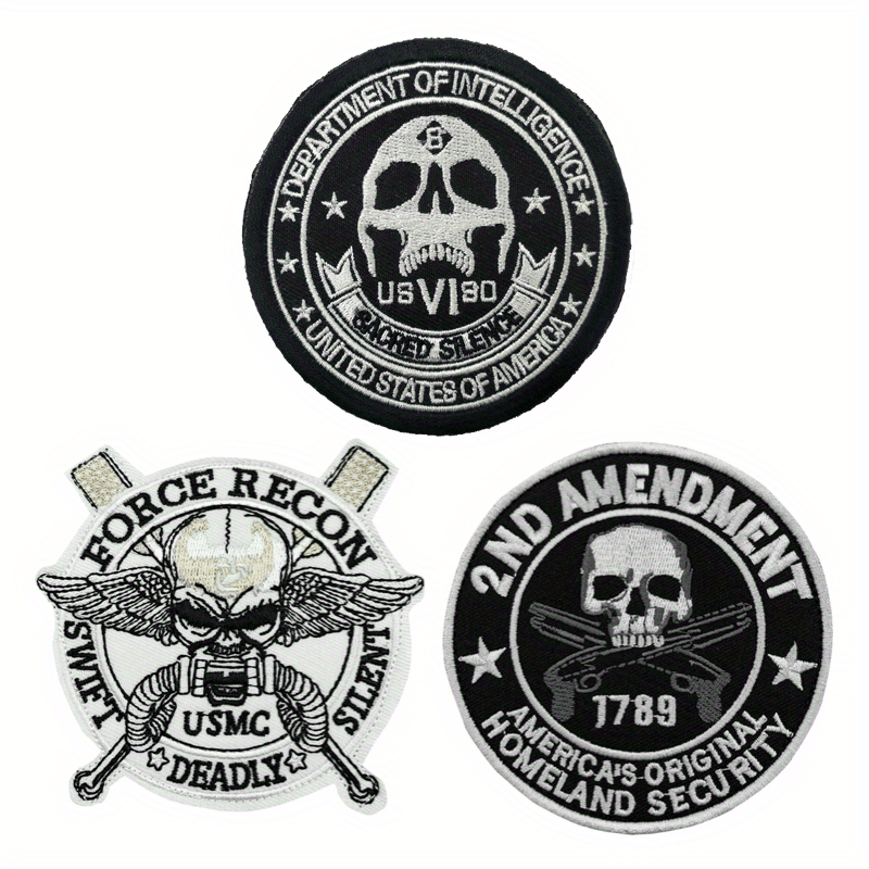 Men's Seal Team Six Arm Patch Magic Sticker Military Fan Pack