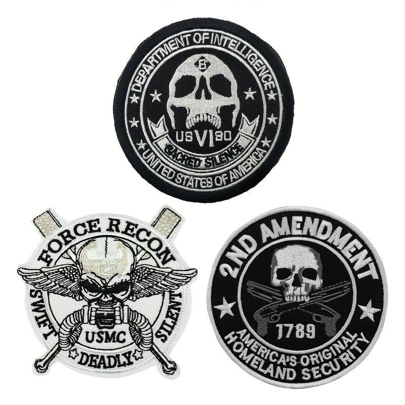 Men's Seal Team Six Arm Patch Magic Sticker Military Fan Pack