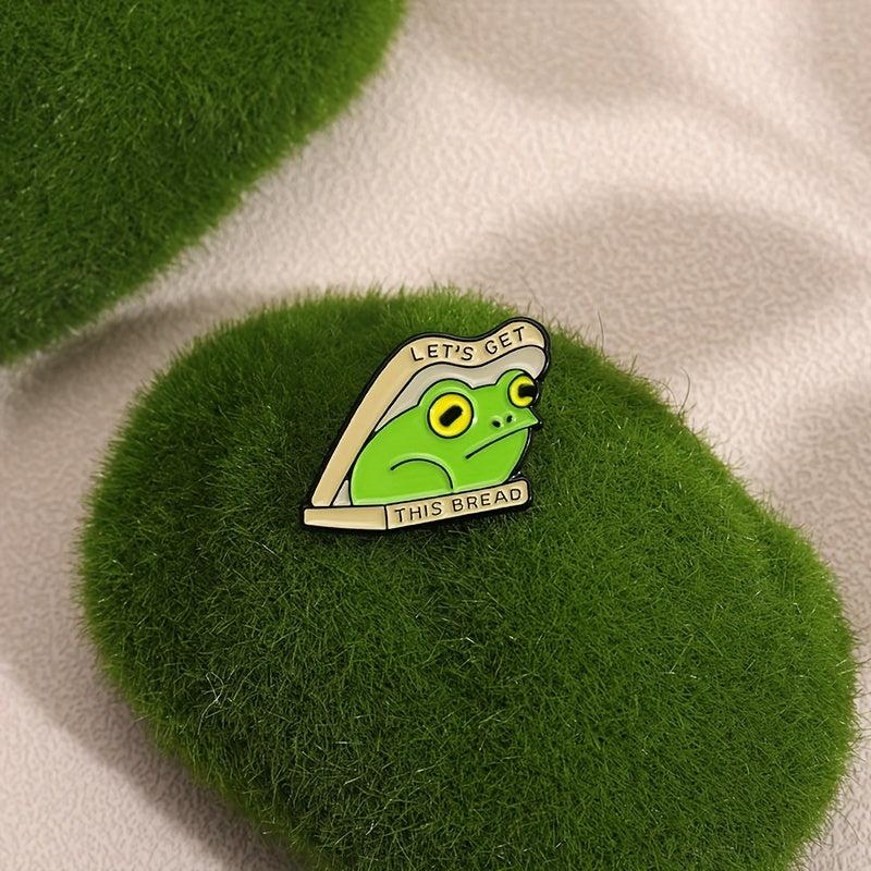 Cartoon Frog Metal Badge Creative Men's Brooch