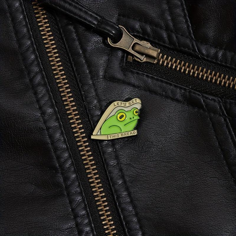 Cartoon Frog Metal Badge Creative Men's Brooch