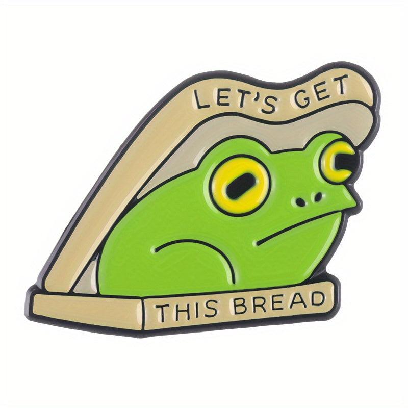 Cartoon Frog Metal Badge Creative Men's Brooch