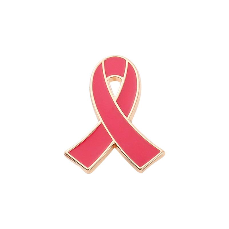 Red Ribbon Lapel Brooch HIV AIDS Prevention Pin