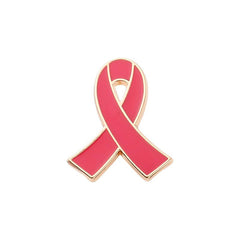 Red Ribbon Lapel Brooch HIV AIDS Prevention Pin