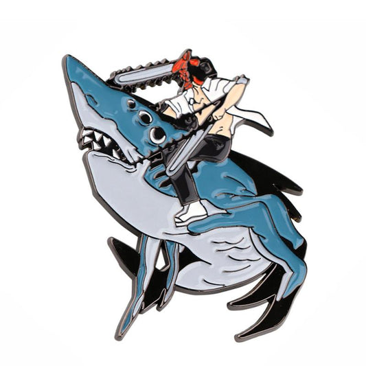 Shark Anime Enamel Pin Badges Brooches Lapel Pins For Men