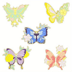 5pcs Butterfly Moth Animal Insect Brooch Pin Lapel Pins For Men