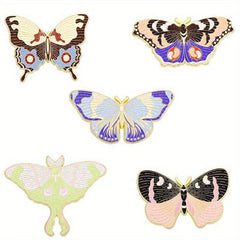 5pcs Butterfly Moth Animal Insect Brooch Pin Lapel Pins For Men
