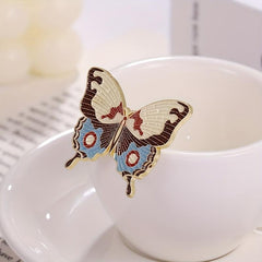 5pcs Butterfly Moth Animal Insect Brooch Pin Lapel Pins For Men