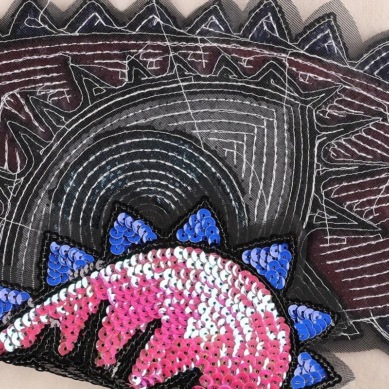 Sequin Eye Patches Iron On DIY Sewing Accessories for Jackets Clothes Hats Bags