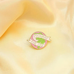 Green Pants Ribbon Pattern Brooch