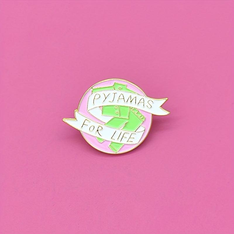 Green Pants Ribbon Pattern Brooch