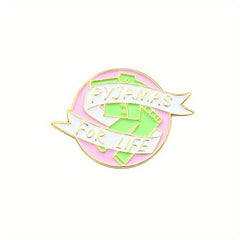 Green Pants Ribbon Pattern Brooch