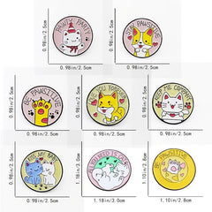 Cartoon Cat And Dog Club Brooch For Men