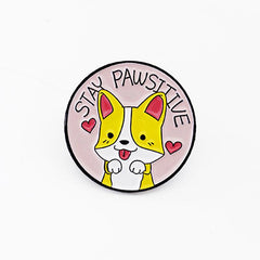 Cartoon Cat And Dog Club Brooch For Men