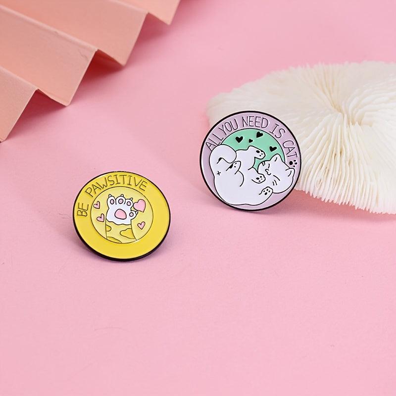 Cartoon Cat And Dog Club Brooch For Men
