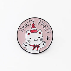 Cartoon Cat And Dog Club Brooch For Men