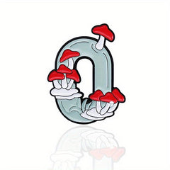 Arabic Numerals Animal Mountain Digital Badge Dripping Oil Brooch