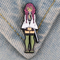 Men's Anime Backpack Enamel Pin Badges, Manga Pin Accessories