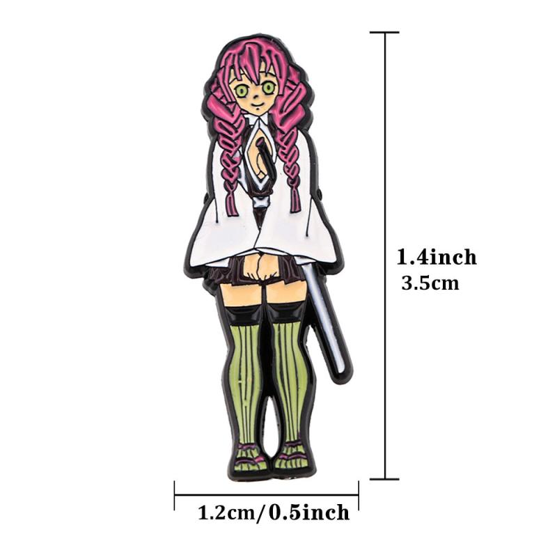 Men's Anime Backpack Enamel Pin Badges, Manga Pin Accessories