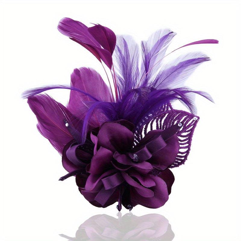 Flower Brooch Pin Corsage Headwear Hair Accessories Wedding Party