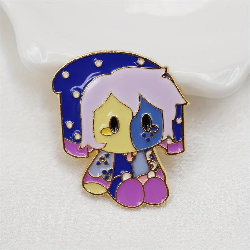 Anime Clown Metal Pin For Men Creative Cartoon Brooch For Men Bag