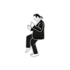 Dancing Girl Boy Brooch Enamel Pin Backpacks Jackets Hats Scarves Pants