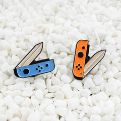 Game Handle Cartoon Brooch