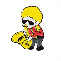 Musician Brooch Trumpet Saxophone Violin