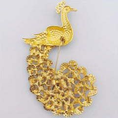 Sparkling Zircon Inlaid Alloy Brooch - Banquet Jewelry Gift