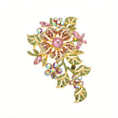 Gorgeous Flower Brooch Men's Party Prom Costume Accessories