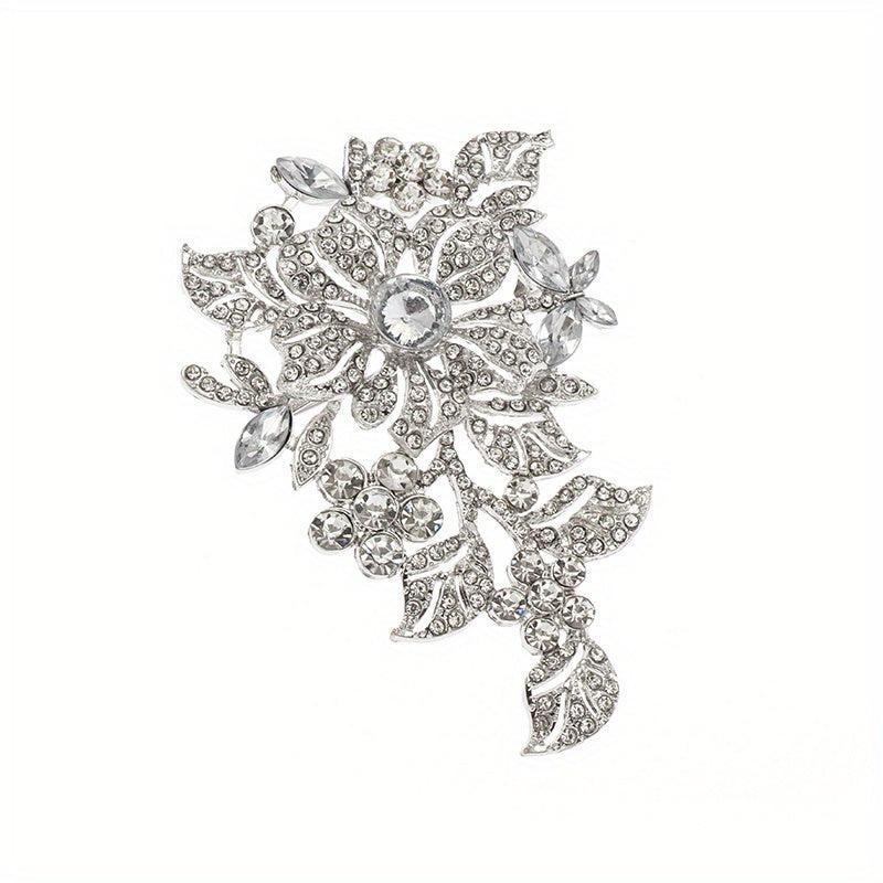 Gorgeous Flower Brooch Men's Party Prom Costume Accessories