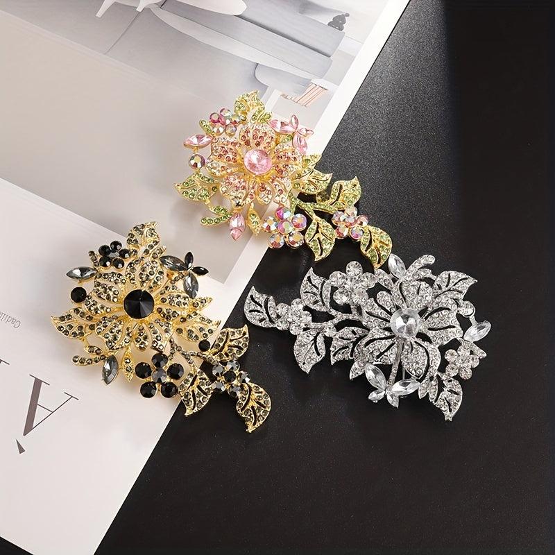 Gorgeous Flower Brooch Men's Party Prom Costume Accessories