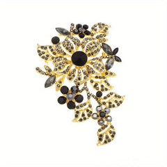 Gorgeous Flower Brooch Men's Party Prom Costume Accessories