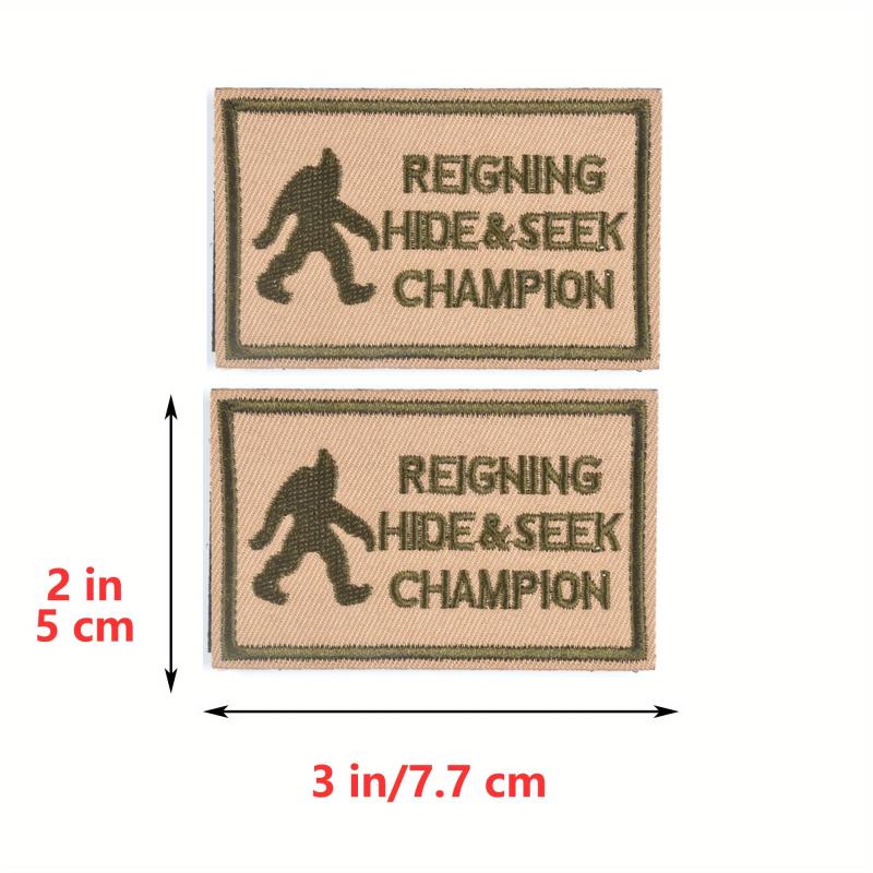 JCARP 2pcs Hook&Loop Embroidered Patches Tactical Badges For Men