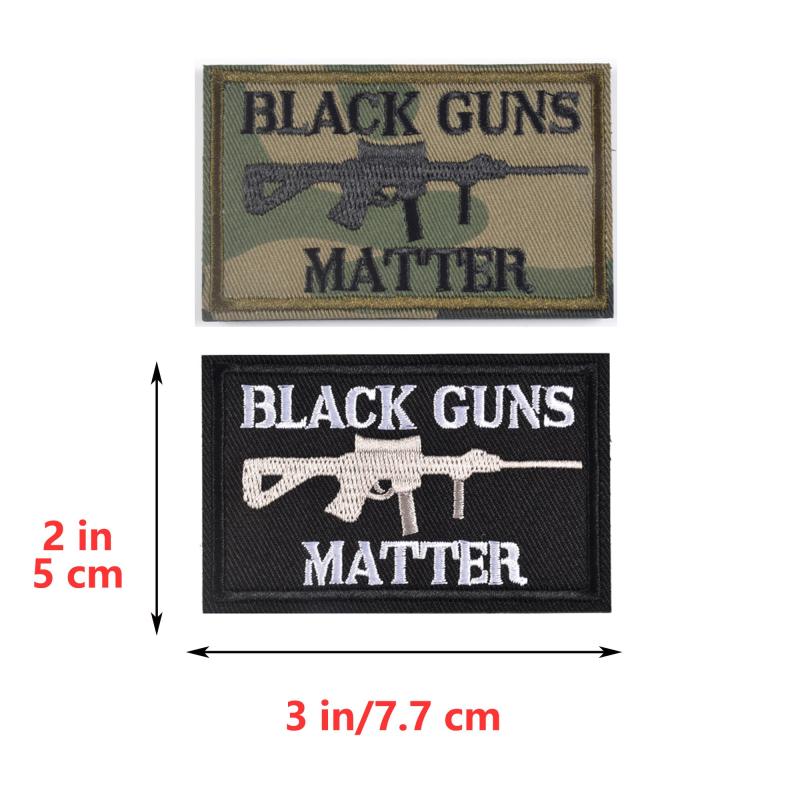 JCARP 2pcs Hook&Loop Embroidered Patches Tactical Badges For Men