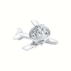Men's Silver Airplane Brooch Retro Lapel Pin Suit Collar Corsage
