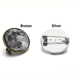Moon Space Lapel Pin Brooch Accessory for Jacket T Shirt Hat