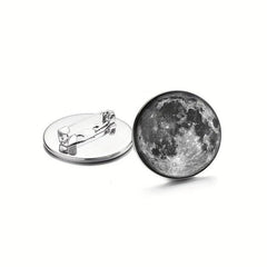 Moon Space Lapel Pin Brooch Accessory for Jacket T Shirt Hat