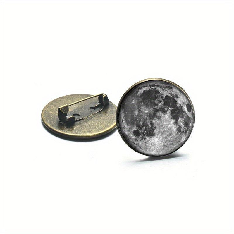 Moon Space Lapel Pin Brooch Accessory for Jacket T Shirt Hat
