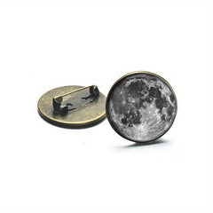 Moon Space Lapel Pin Brooch Accessory for Jacket T Shirt Hat