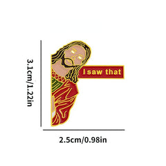 Cartoon Character Head Men's Brooch