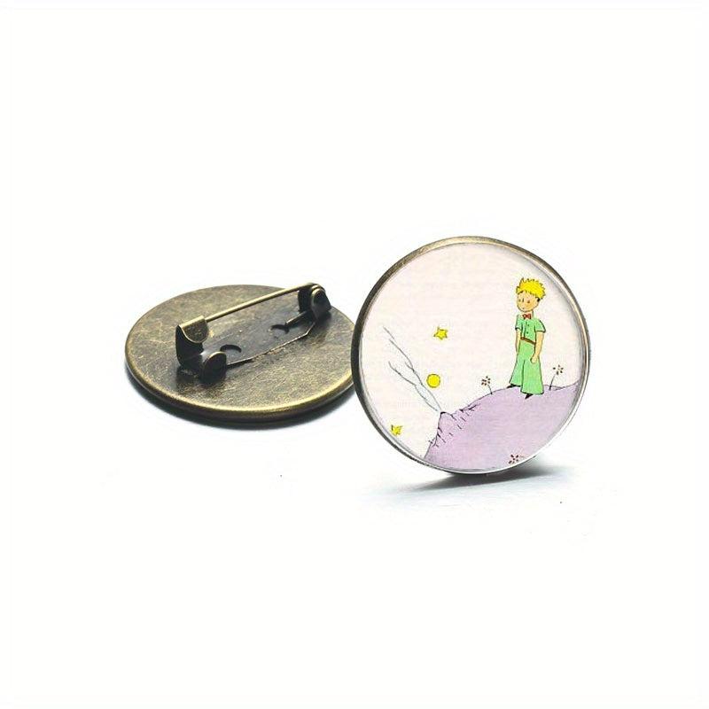 Little Prince Brooch Pins - Bronze/Silver